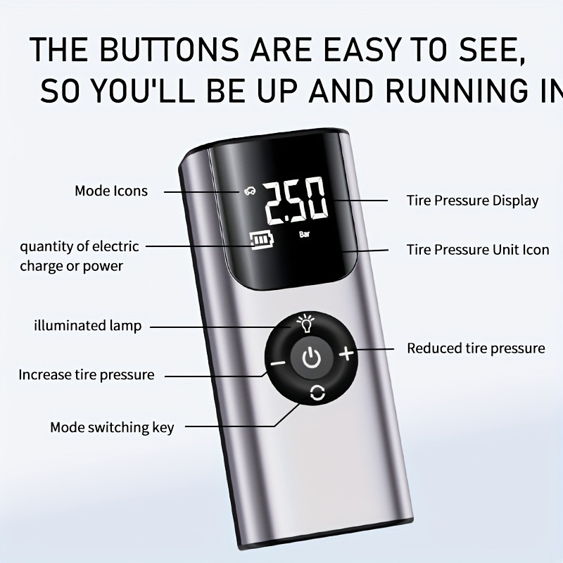 Portable Car Air Pump Tire Inf - Air Compressor recension och pris