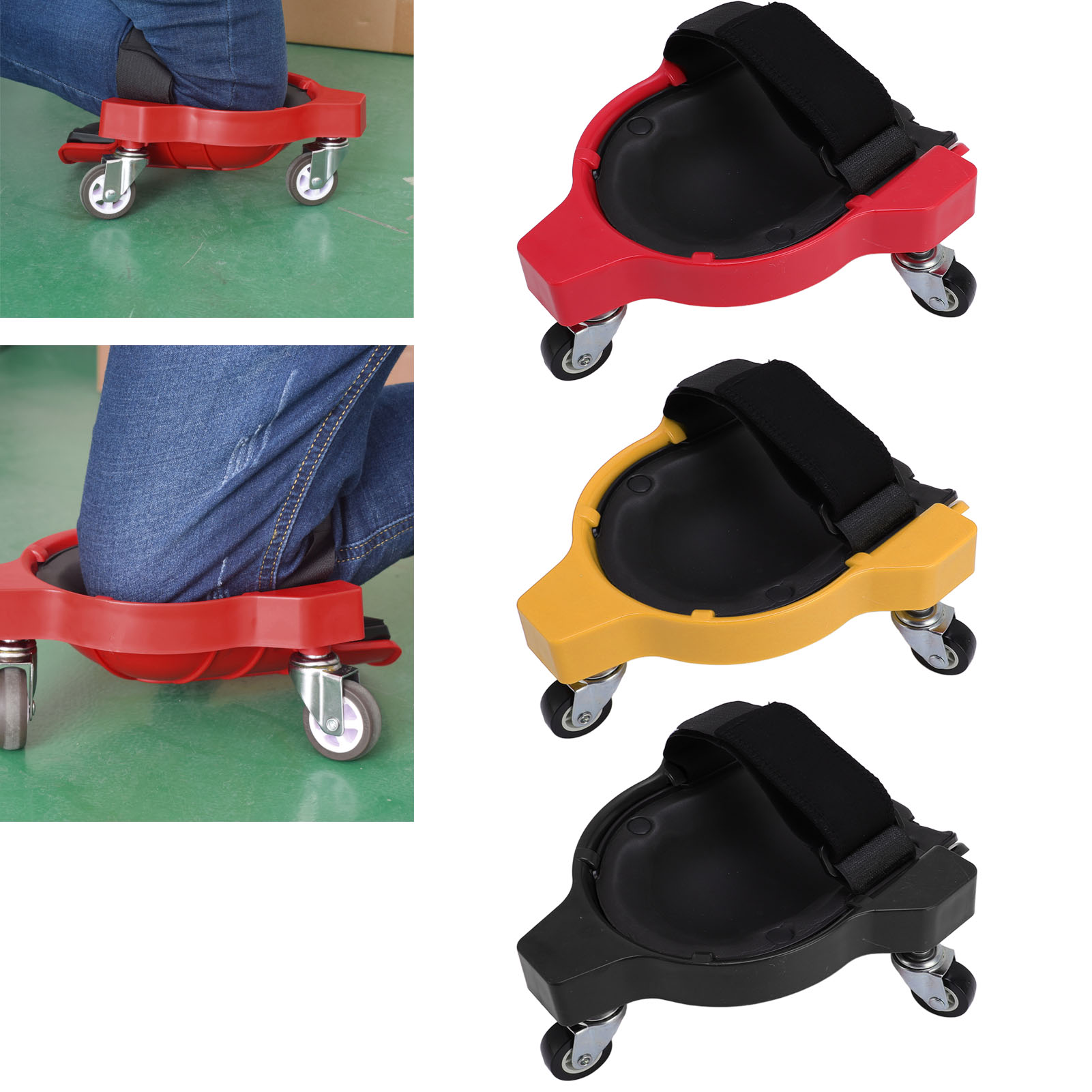 1Pair Knee Creepers with Caste - Garage Creeper Roller recension och pris