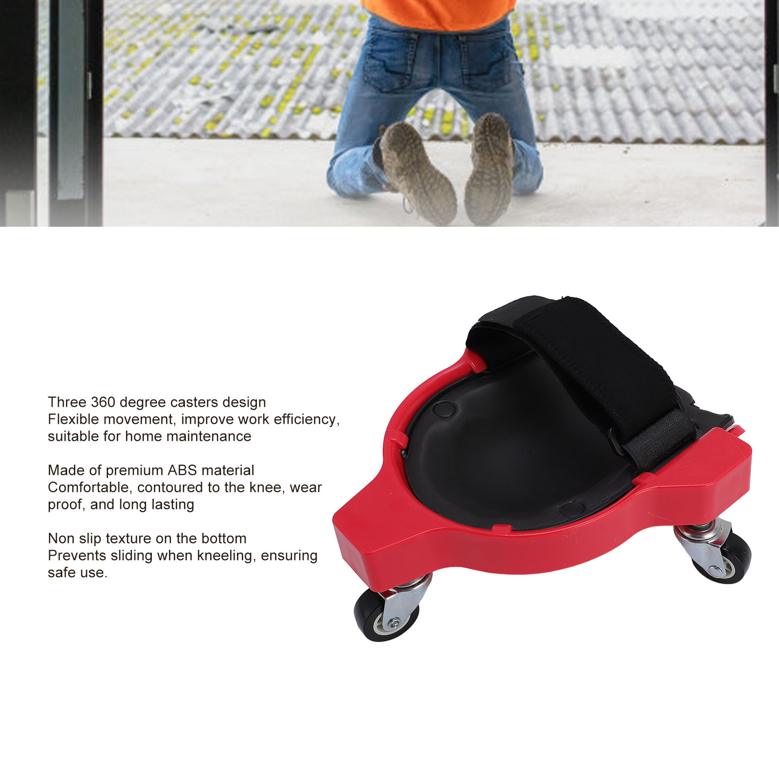 1Pair Knee Creepers with Caste - Garage Creeper Roller recension och pris