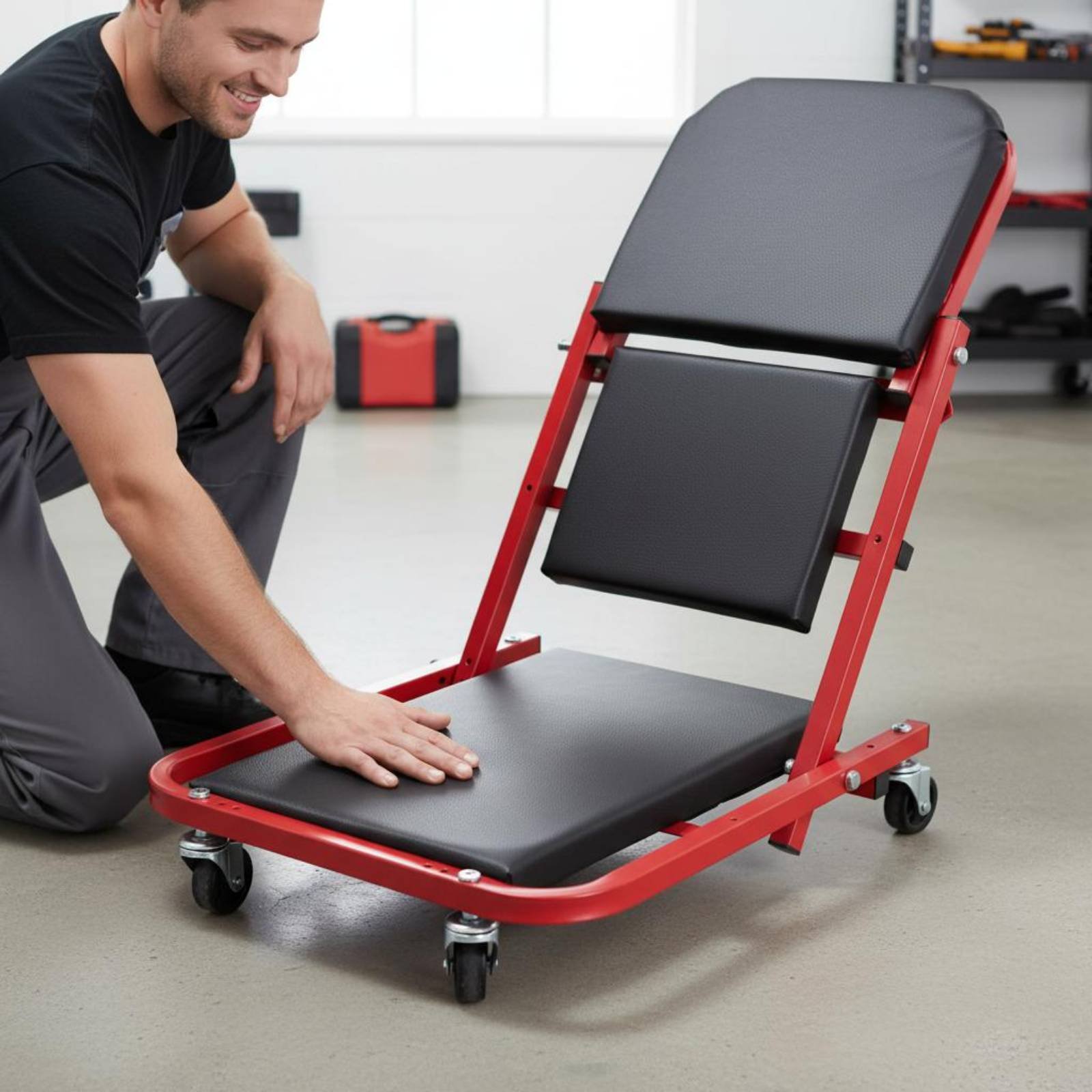 Folding Creeper Seat Thick Pad - Garage Creeper Roller recension och pris